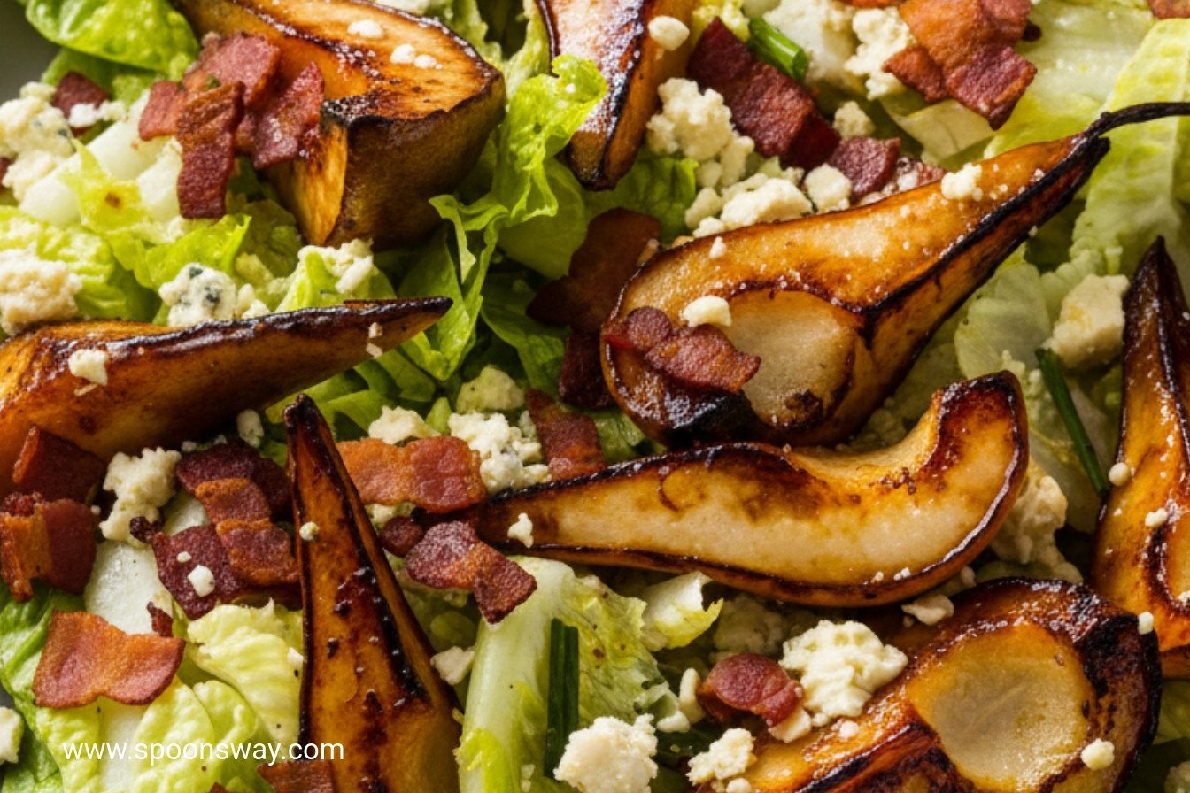 Warm Pear Salad with Pan Roasted Fruit