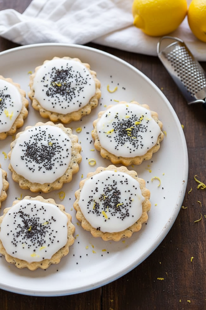 Zesty Lemon Poppy Seed Cookie Bites