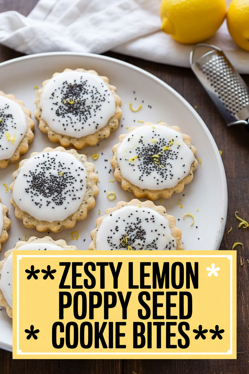 Zesty Lemon Poppy Seed Cookie Bites