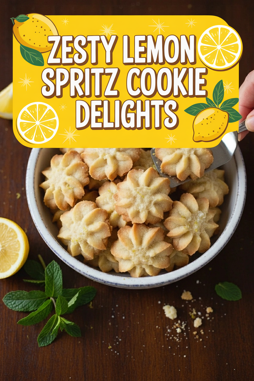 Zesty Lemon Spritz Cookie Delights