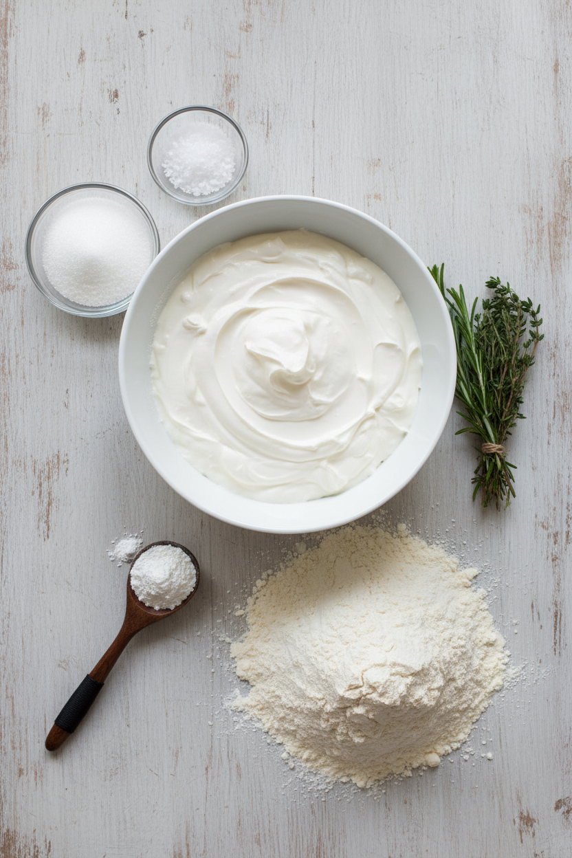 Savory Herb Biscuits with Cream