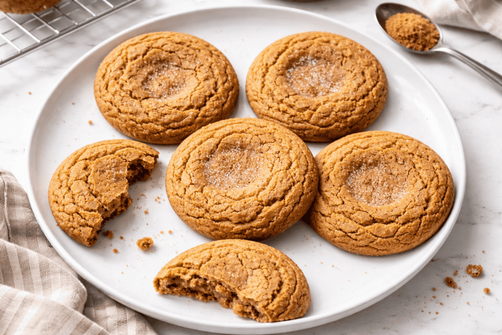 Oatmeal cookies with a golden-brown crust, perfect for snacking or dessert.